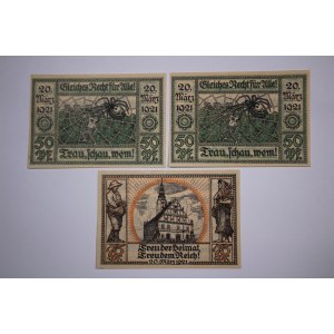 Poland Glogowek Notgelds Lot of 3 Notes