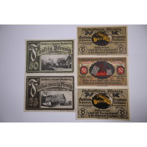 Poland Przysiech Notgelds Lot of 5 Notes