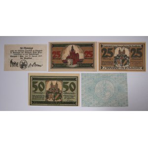 Poland Stargard Notgelds Lot of 5 Notes