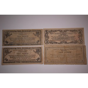 Philippines Lot of 4 Notes 1941-1945