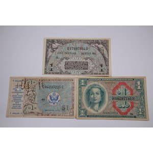 United States Lot of 3 Notes 1 Dollar 1948-1964