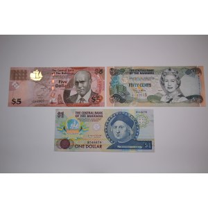 Bahamas Lot of 3 Notes 1992-2013