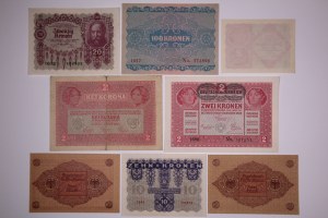 Austria Lot of 8 Notes