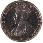 Straits Settlements 5 Cents 1918 Silver