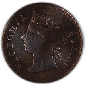Straits Settlements 5 Cents 1895 Silver