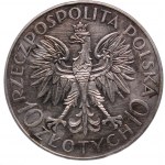 Poland 10 Zlotych 1933 Cleaned Silver