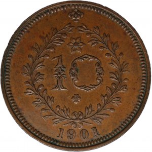 Portugal Azores 10 Reis 1901