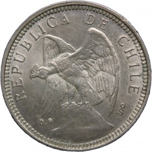 Chile 5 Pesos 1927 Silver