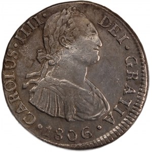 Peru 2 Reales 1806 JP Silver