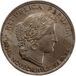 Peru 20 Centavos 1920