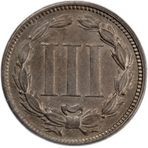 United States 3 Cents 1870 D.D.O