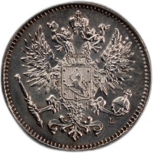 Finland 50 Pennia 1911 L Silver