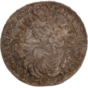 Hungary 1/2 Thaler 1782 B Silver