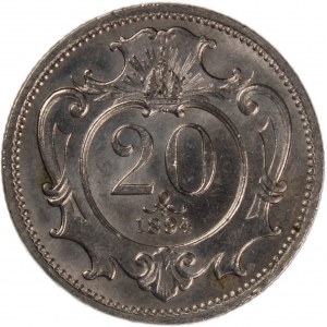 Austria 20 Heller 1894 KB
