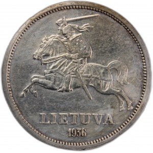 Lithuania 5 Litai 1936 Silver