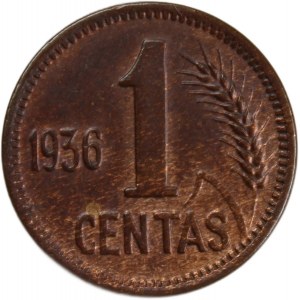 Lithuania 1 Centas 1936