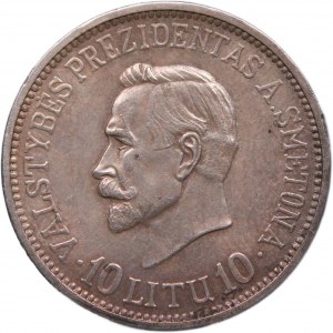 Lithuania 10 Litu 1938 Silver