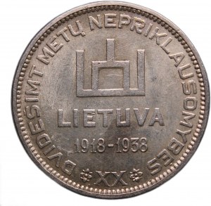 Lithuania 10 Litu 1938 Silver