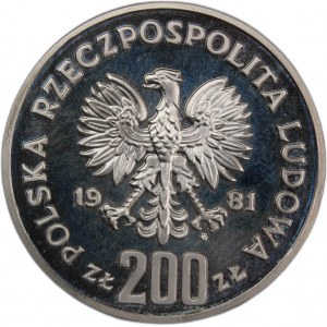 Poland 200 Zlotych 1981 Silver