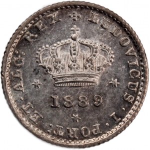Portugal 50 Reis 1889 Silver