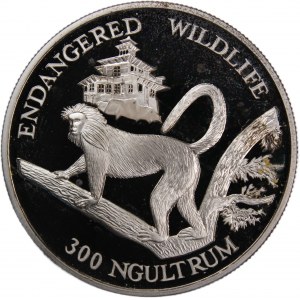 Bhutan 300 Ngultrums 1992 Silver