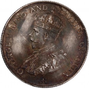 Straits Settlements 50 Cents 1921 Silver
