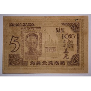 Vietnam 5 Dong 1946