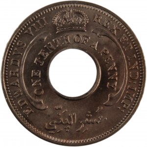 British West Africa 1/10 Penny 1936