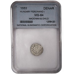 Hungary Denar 1553 KB Silver