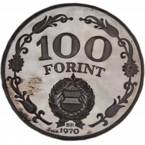 Hungary 100 Forint 1970 Silver