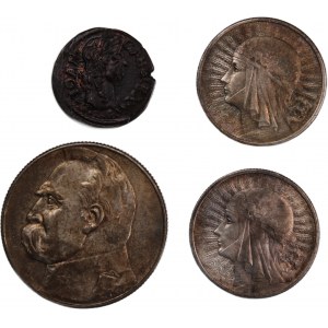 Poland 1661-1936 (Lot of 4 Coins) Silver