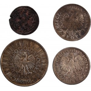 Poland 1661-1936 (Lot of 4 Coins) Silver
