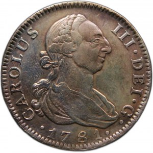 Spain 4 Reales 1781 MPJ Silver Rare Grade