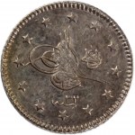 Turkey Ottoman Empire 1 Kurus 1906 (AH1293/32) Silver