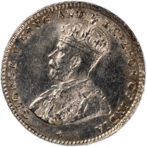 Straits Settlements 5 Cents 1919 Silver