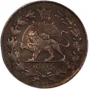 Iran 1000 Dinars 1912 (AH1330) Silver
