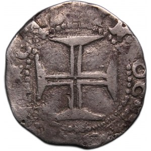 Portugal 1 Tostao 1667 (100 Reis) Silver