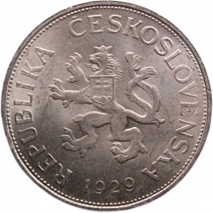 Czechoslovakia 5 Korun 1929 Silver