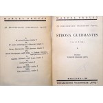 M. Proust - In search of lost time - Page Guermantes - Warsaw 1938.