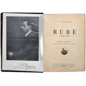 G.A. Borgese - Rube - Novel, Warsaw ca. 1920.