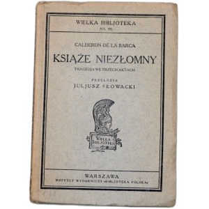 Calderon De La Barca - The Unbroken Prince - Warsaw ca. 1920.