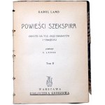 Karol Lamb - Powieści Szekspira Tom I i II - Warszawa 1920