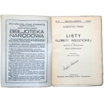 K. Tańska - Letters of Elżbieta Rzeczycka - Cracow 1927.