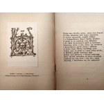 Lermontow M. - Pieśń o Kupcu Kałasznikowie - Warszawa 1934 [ wydanie bibliofilskie, okładka i ilustracje Leon Gomolicki]