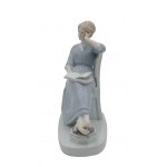 Figurka Kobieta czytająca książkę, Fabryka Porcelany Karla Ensa