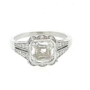 RING IN 4.26 GR VINTAGE WITH DIAMONDS AND BRILLIANTS - RNG30208