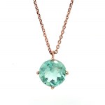 NECKLACE IN 14K ROSE GOLD 2.46 GR WITH DIAMONDS FOR 2.26 CARATS - PND40301