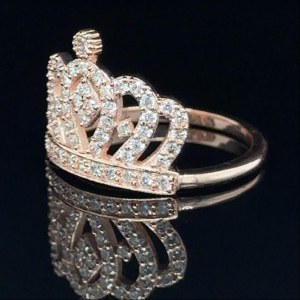 CROWN RING IN 14K GOLD AND DIAMONDS - DJ31205