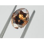 DIAMANT 2,03 CT FANCY INTENSE ORANGE BROWN - SI2* - F21201-1