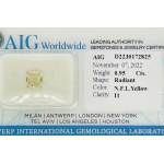 LIGHT YELLOW DIAMOND 0.95 CT - I1 - C21003-2